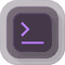 stylized terminal icon